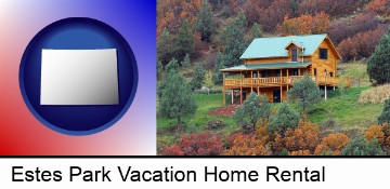 a mountainside vacation home in Estes Park, CO