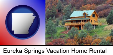 a mountainside vacation home in Eureka Springs, AR