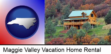 a mountainside vacation home in Maggie Valley, NC