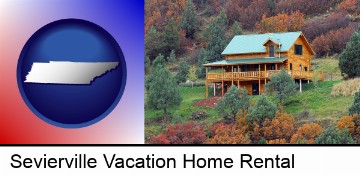 a mountainside vacation home in Sevierville, TN