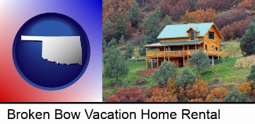 a mountainside vacation home in Broken Bow, OK