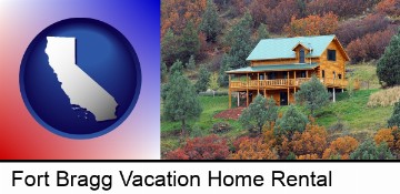 a mountainside vacation home in Fort Bragg, CA