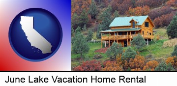 a mountainside vacation home in June Lake, CA