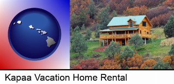 a mountainside vacation home in Kapaa, HI
