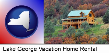 a mountainside vacation home in Lake George, NY