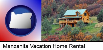 a mountainside vacation home in Manzanita, OR